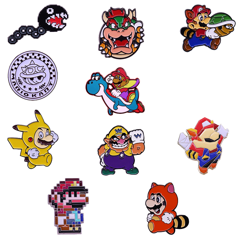 Retro Gaming Gifts - クラシックゲームエナメルピンセットバッジブローチコレクション