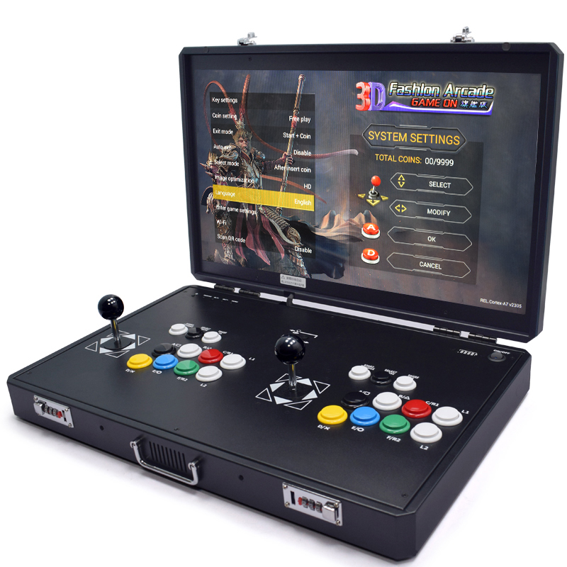 Retro Gaming Cabinet - Pandora H3-LCDアーケードコンソール,2プレーヤーPCBボード,レトロビデオ,テーブル,バートップマシン,23000ゲーム,24インチ