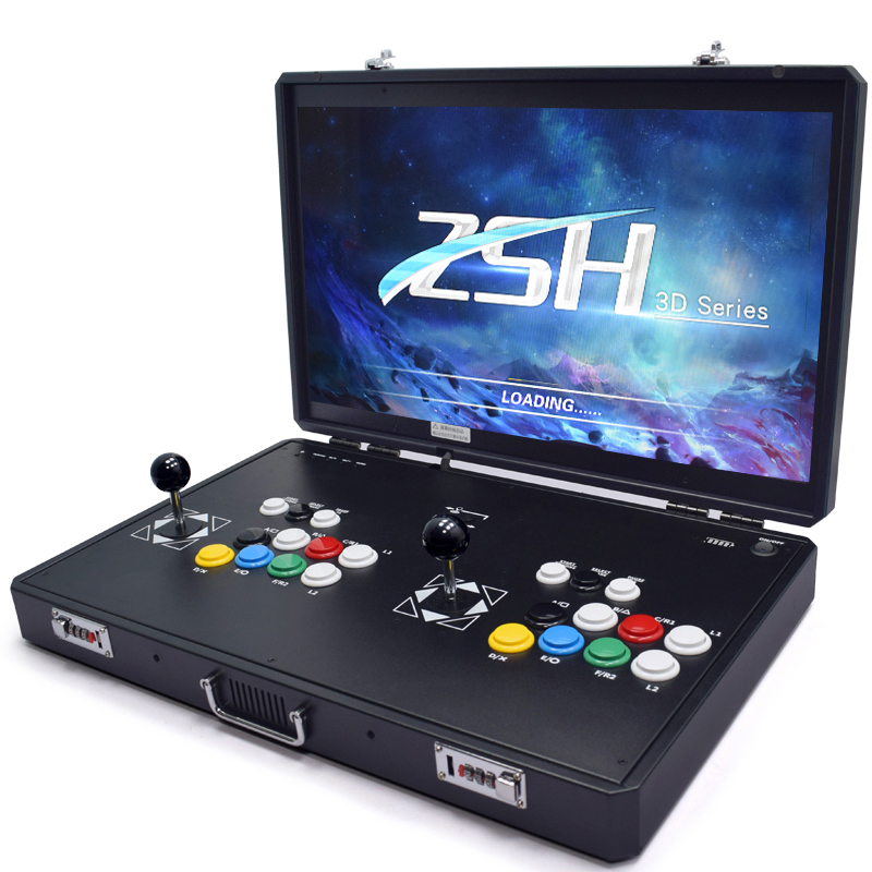 Retro Gaming Cabinet - パンドラボックス-ダブルジョイスティック付きアーケードマシン,PCB,レトロなアーケードコンソール,zsh,23000 in 1, 8ボタンデザイン,24 in 1