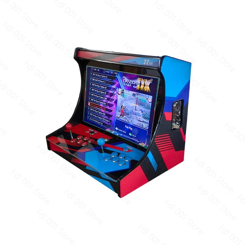 Retro Gaming Cabinet - 22インチLCDアーケード筐体、26800種類のレトロゲーム搭載、家庭用ゲーム機、コイン機能対応、多数のゲーム内蔵
