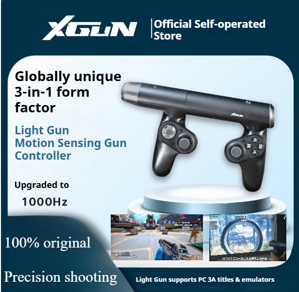 Retro Gaming Gun - XGUNライトガンシューティング体感ガンゲームコントローラー Switch/PC/PS4対応 ワイヤレスBluetoothゲームパッドバージョンツール