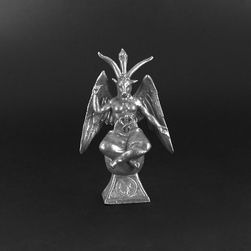 Retro Gaming Gifts - レトロヤギ像銅ミニ置物サタン悪魔モデルデスク装飾ルーム装飾ゲームチェスの駒ミニチュアギフト