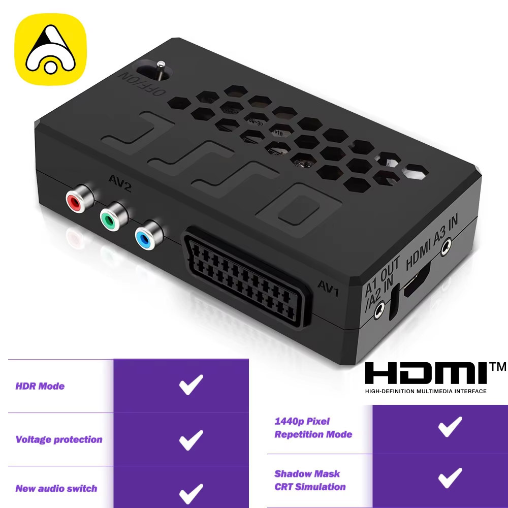 Retro Gaming Hard Drive - OSSC アップスケーラー HDMI ™ レトロゲームコンソール用コンバーター オープンソーススキャンコンバーター