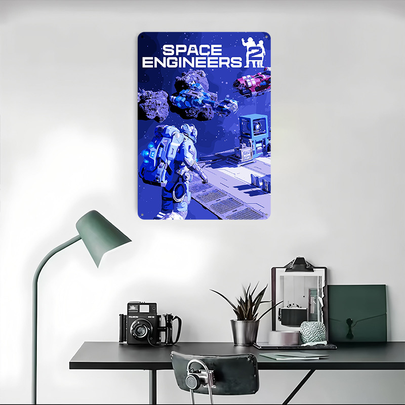 スペースエンジニアーズ 2 ゲームカバーアートメタルポスター - Retro Gaming Space のレビューと価格