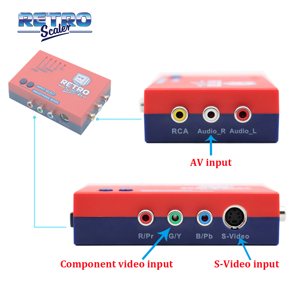 レトロスケーラー2x A/V to HDMI ®   レトロ - Retro Gaming Hard Drive のレビューと価格