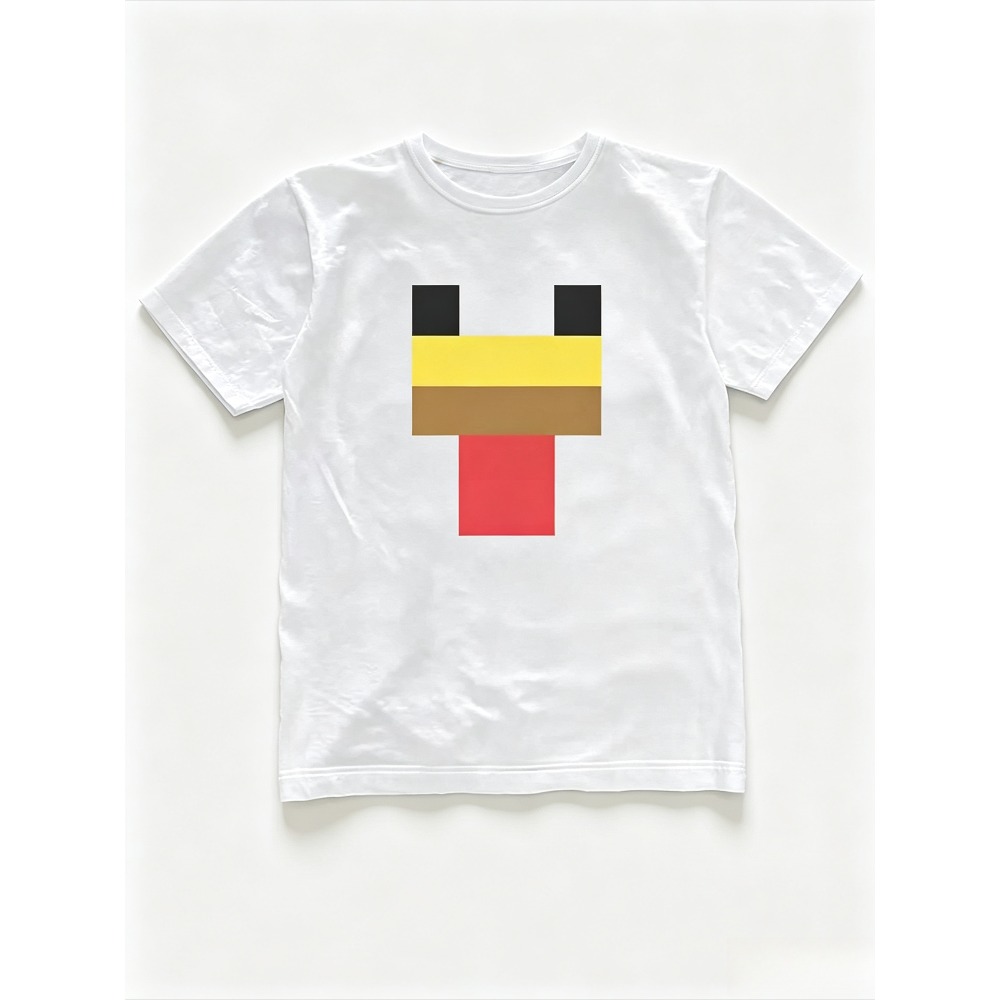 ミニマルピクセルチキンフェイスグラフィックメンズTシャツヴィ - Retro Gaming T Shirts のレビューと価格