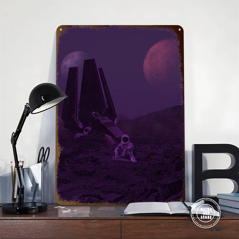 宇宙旅行メタルポスターカスタムウォールアートレトロヴィンテー - Retro Gaming Space のレビューと価格