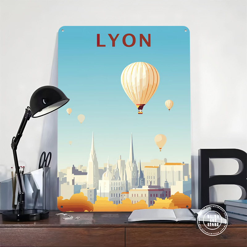 リヨンへの旅プリントポスターカスタマイズされたレトロウォール - Retro Gaming Lyon のレビューと価格