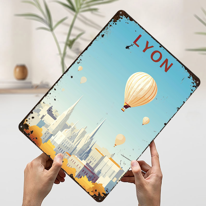 リヨンへの旅プリントポスターカスタマイズされたレトロウォール - Retro Gaming Lyon のレビューと価格