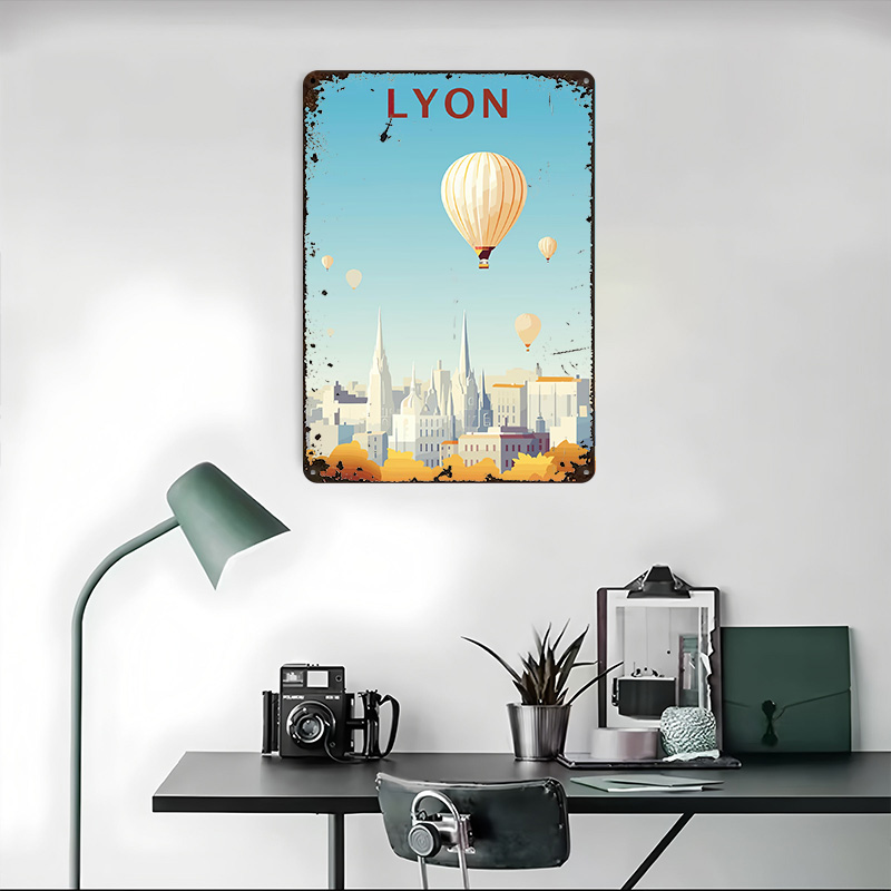 リヨンへの旅プリントポスターカスタマイズされたレトロウォール - Retro Gaming Lyon のレビューと価格