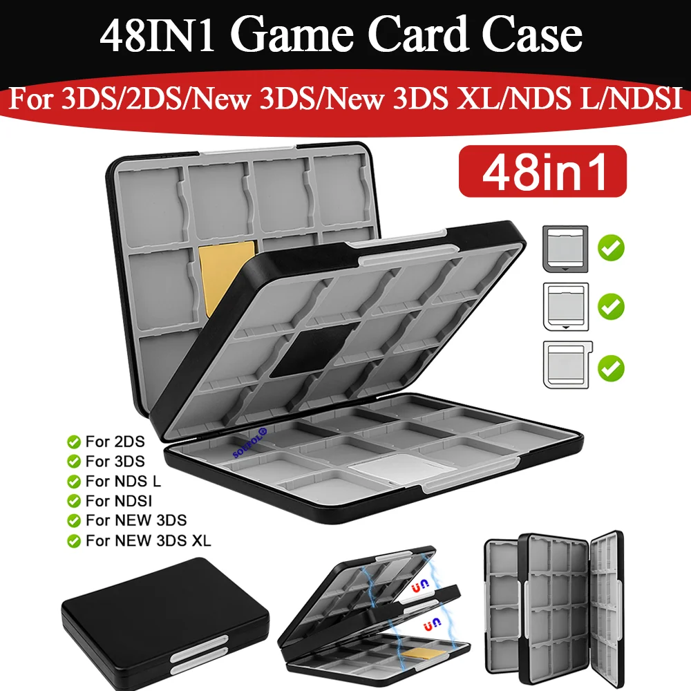 2026 新 3DS 用 48IN1 ポータブルゲームカード - Game Boy Cartridge Holder のレビューと価格