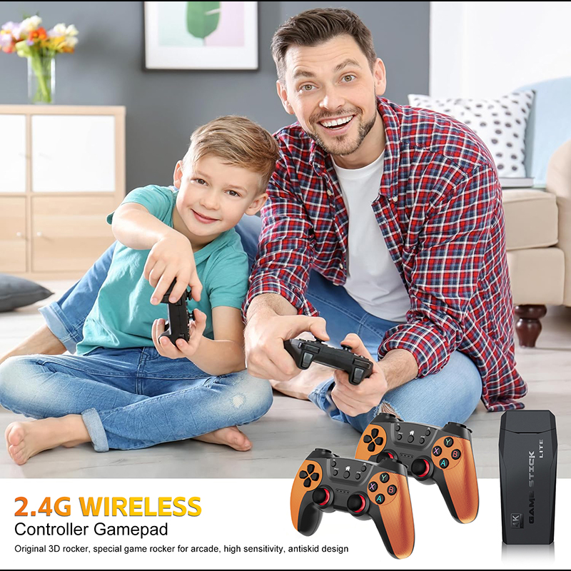 M9ビデオゲームコンソール 4K 20000ゲーム 2.4G - Retro Gaming Game Stick のレビューと価格