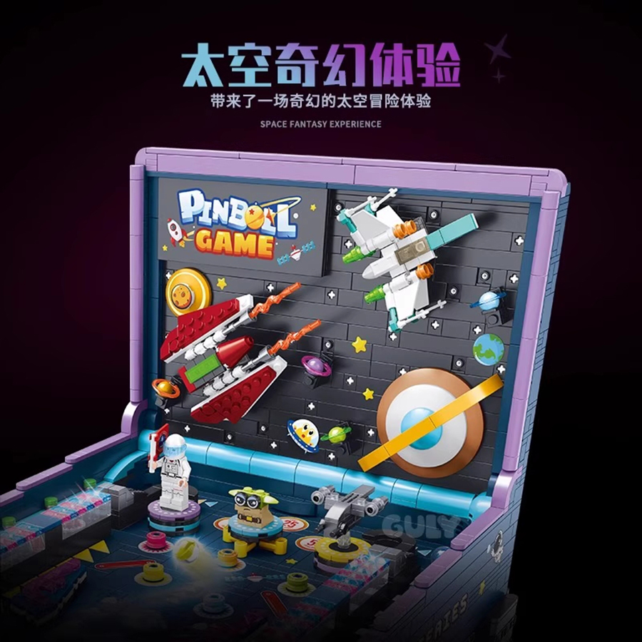 高品質ビルディングブロックピンボールマシン、ゲームテーブル、 - Retro Gaming Cabinet のレビューと価格