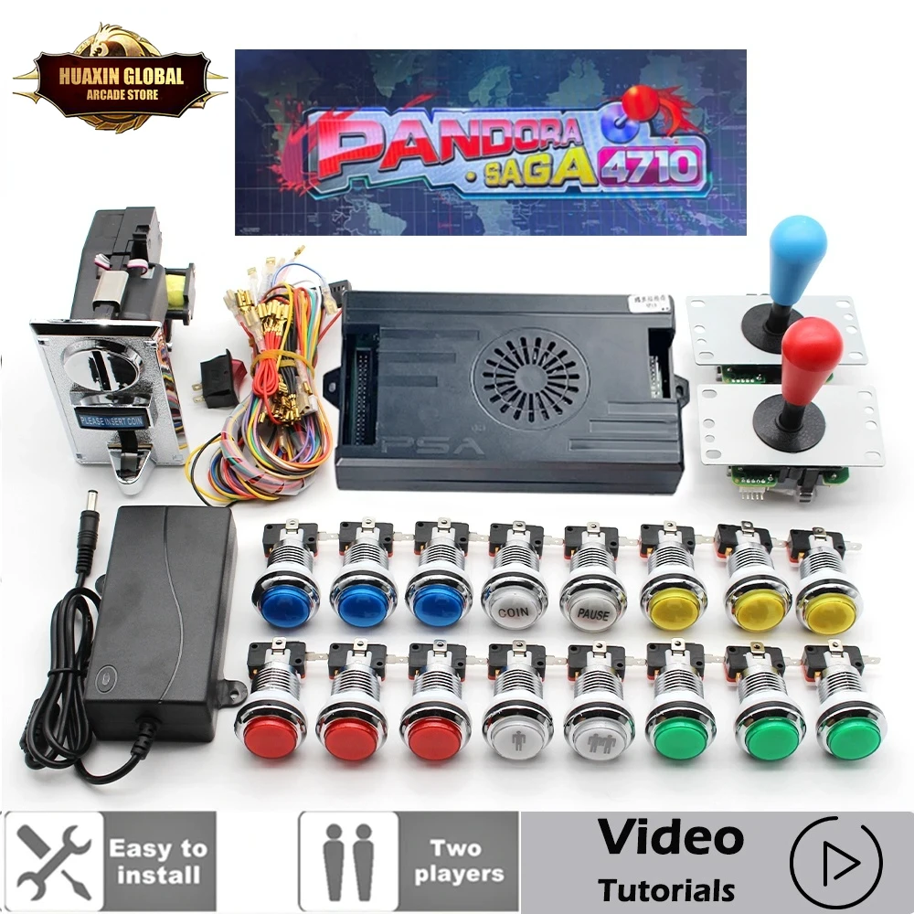 2プレーヤー4710-in-1パンドラ佐賀ボックスキット,S - Retro Gaming Cabinet のレビューと価格