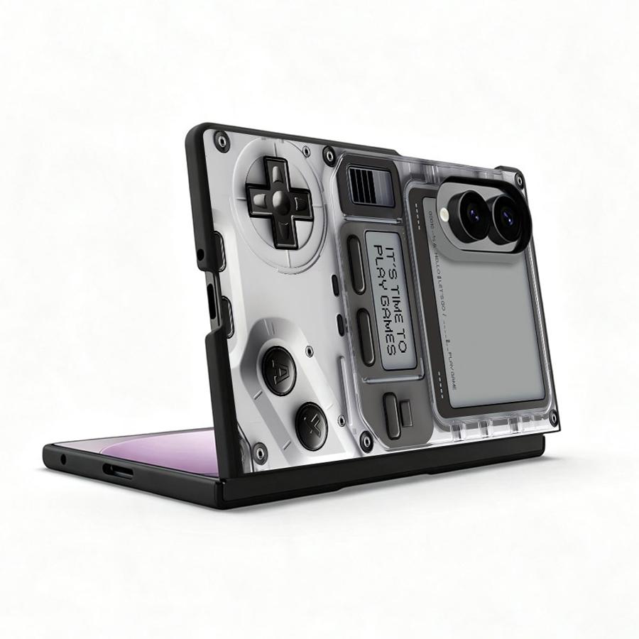 高級電話カバーケース Samsung Galaxy ZFol - Retro Gaming Os のレビューと価格