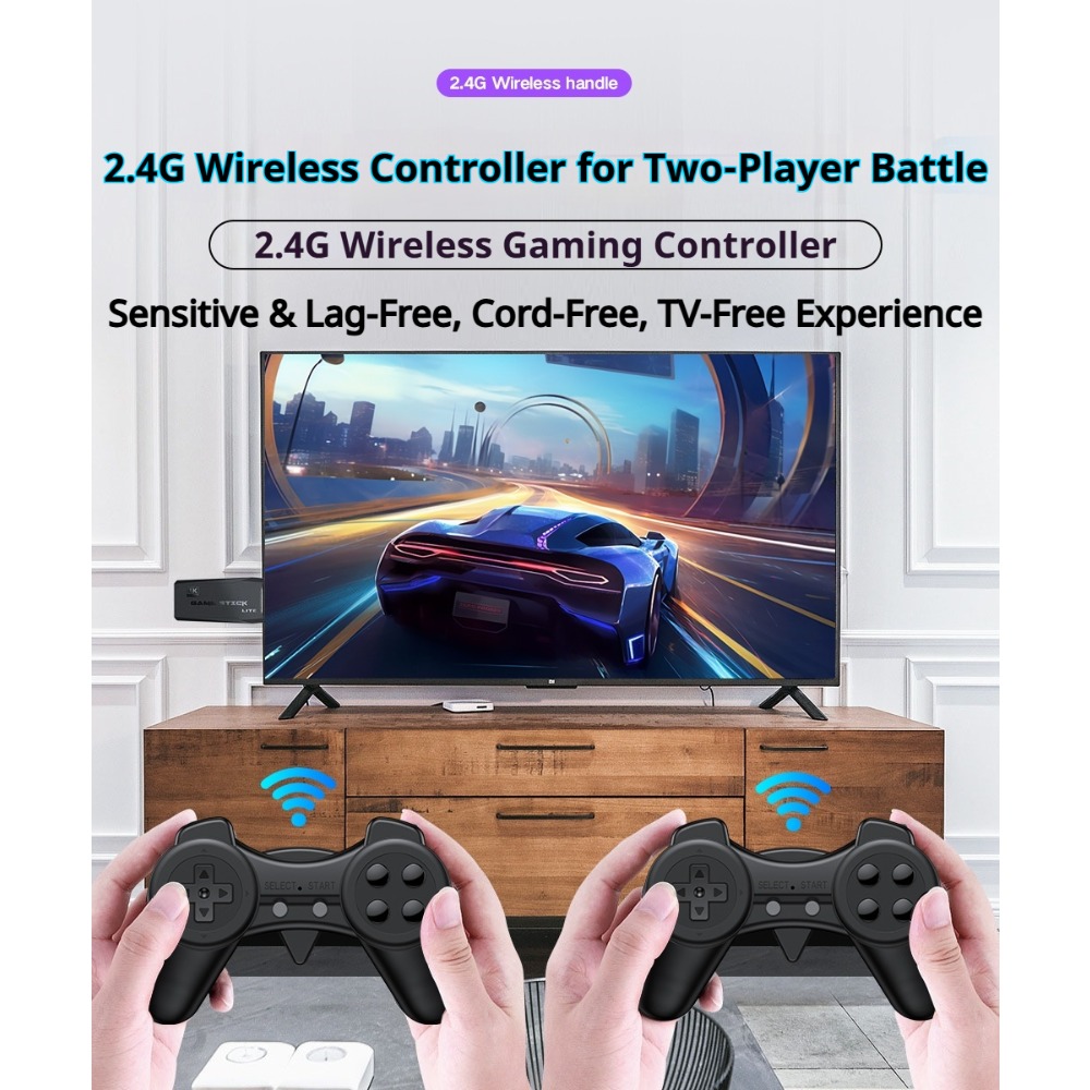 ポータブル4Kレトロゲームスティックコンソール、ワイヤレスコ - Retro Gaming Os のレビューと価格