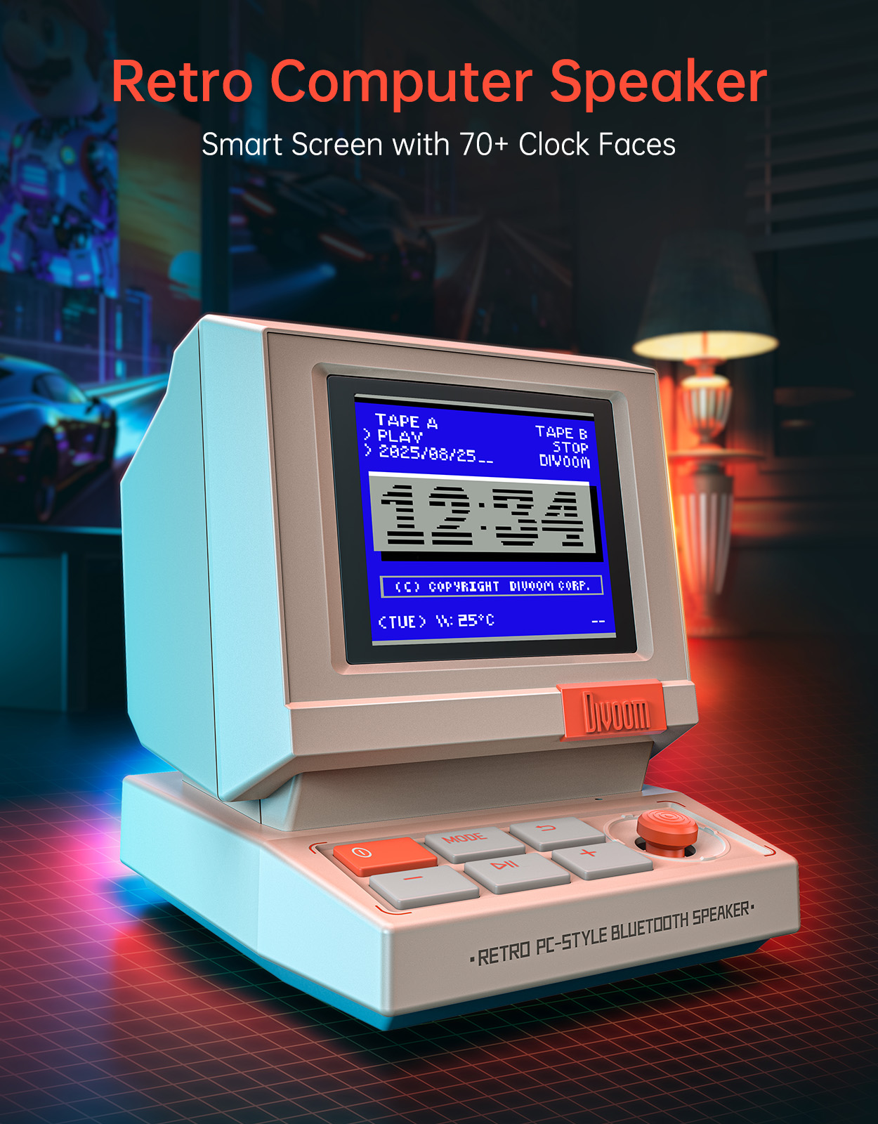 Divoom MiniToo レトロ Bluetooth ス - Retro Gaming Cabinet のレビューと価格