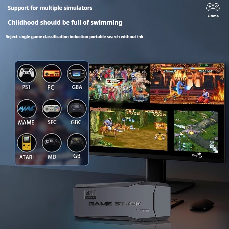 M8ワイヤレスビデオゲームスティック 2.4G デュアルジョ - Retro Gaming Game Stick のレビューと価格