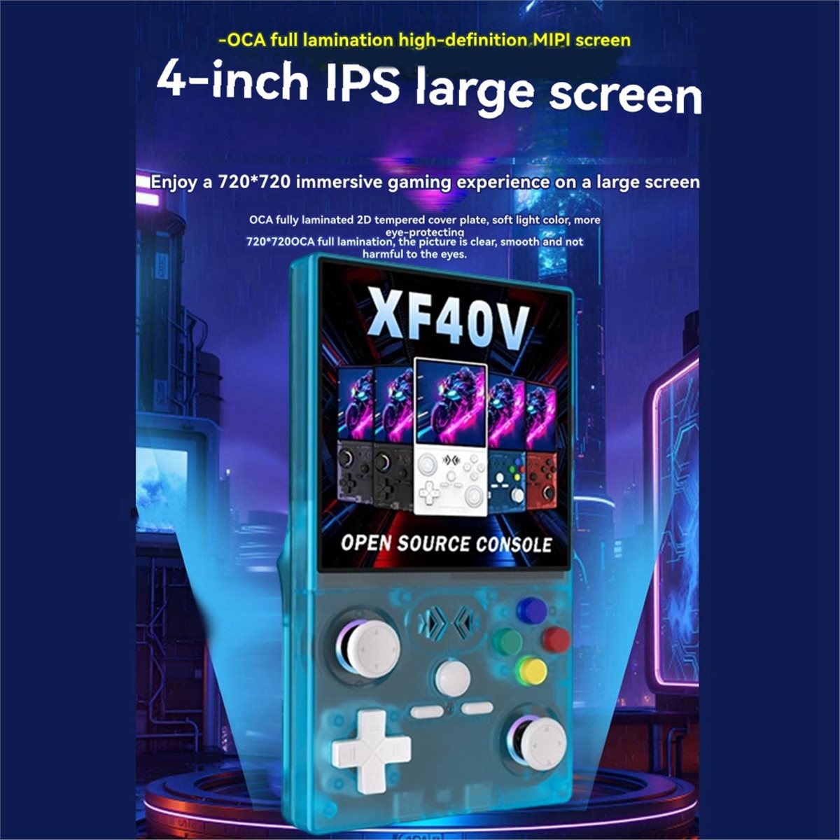 A86G NEW XF40V レトロハンドヘルドゲーム機 4 - Retro Gaming Console Handheld のレビューと価格