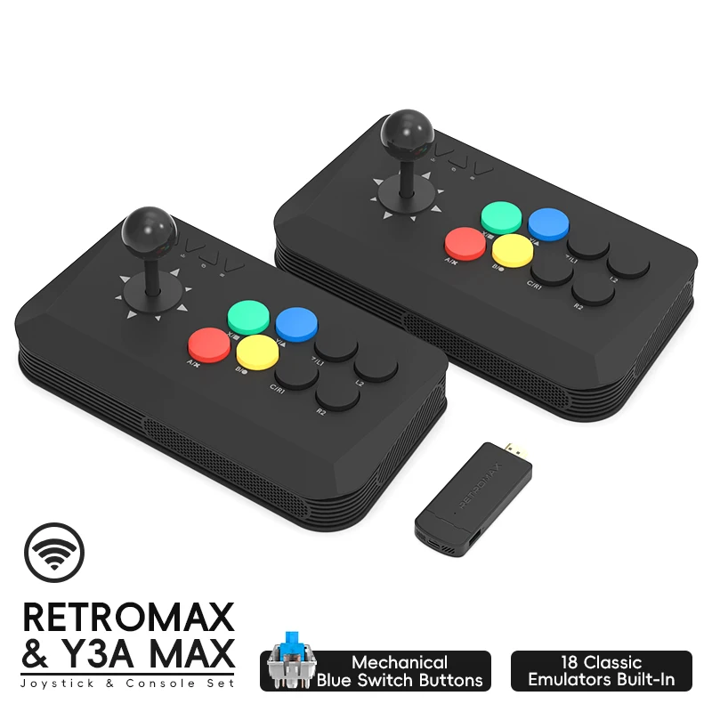 ワイヤレス Y3A Max アーケードスティック ファイトジ - Retro Gaming Game Stick のレビューと価格