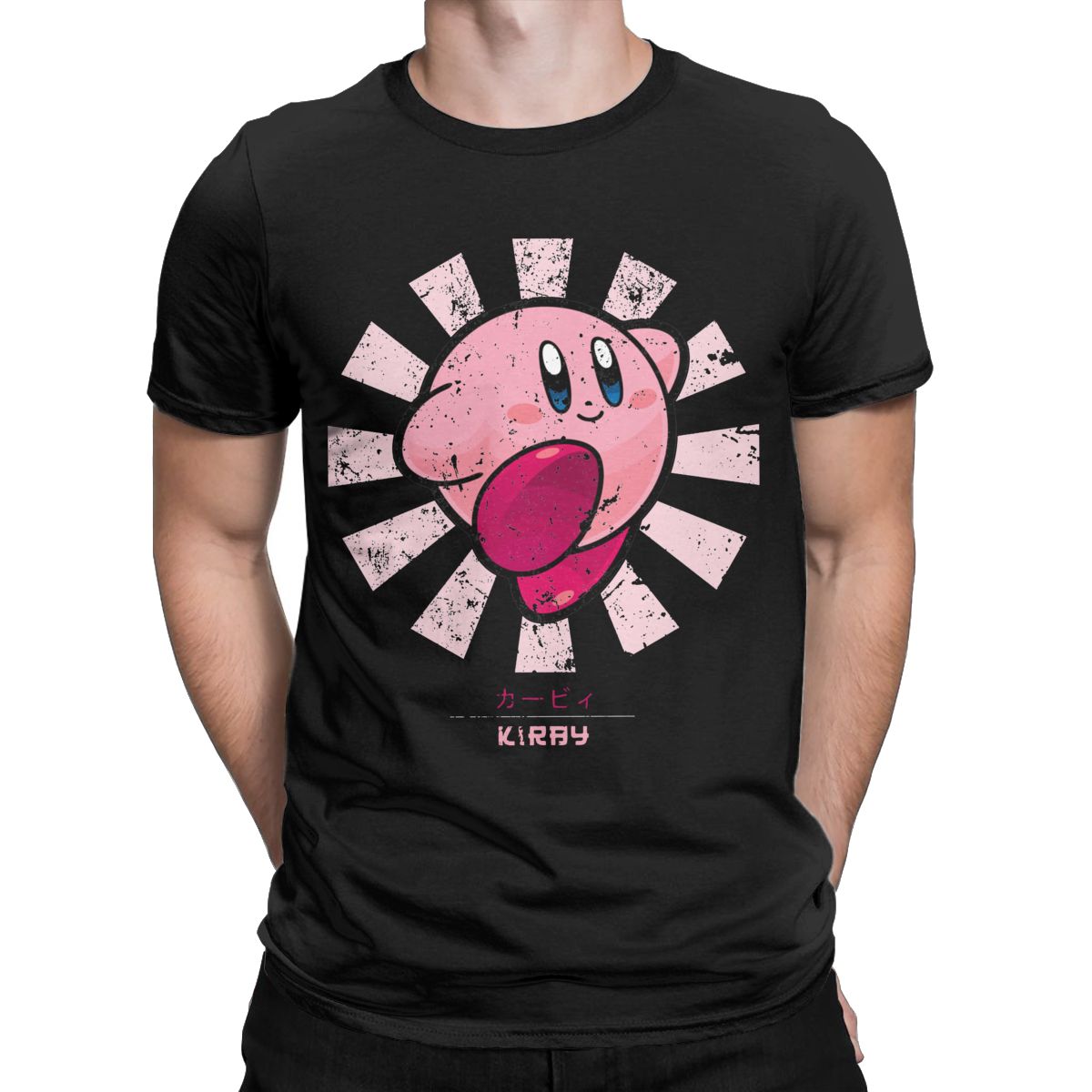 カービィのレトロな日本 Tシャツ男性女性ノスタルジア子供時代 - Retro Gaming T Shirts のレビューと価格
