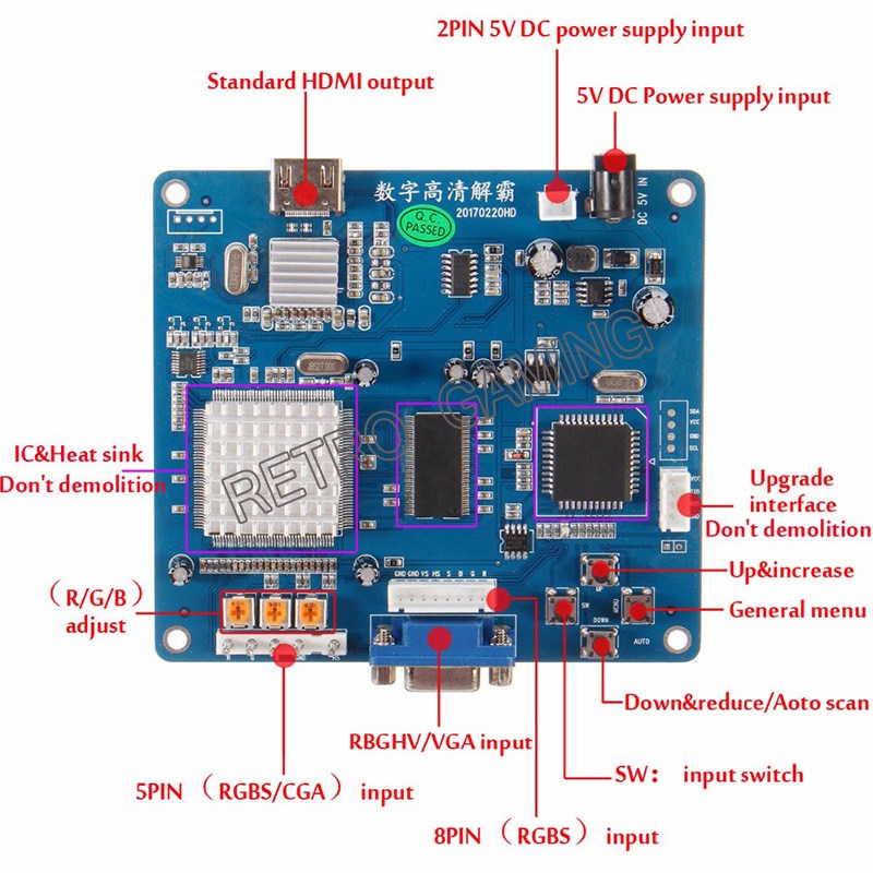 CGA TO HDMI コンバーター RGBS / CGA  - Retro Gaming Store のレビューと価格